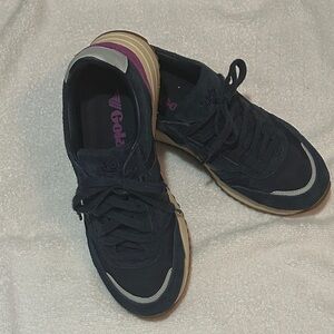 Gola Women's Navy and Purple Sneakers